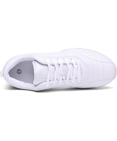 DADAWEN Women's Cheerleading Shoes Stylish White Sneakers for Girls (37 EU) International Shipping Available - Buy Online on GoSupps.com