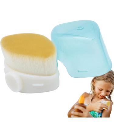 Kids Sunscreen Brush - Precise Control Foundation Brush for Sunscreen with - Soft Fiber Bristles Portable Cosmetic Brushes for Buffing Stippling Blending Beige - Buy Online on GoSupps.com