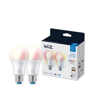 WiZ Connected 2-Pack Color 60W A19 Smart WiFi Light Bulb, 16 Million Colors, Compatible with Alexa and Google Home Assistant, No Hub Required, 2 Bulbs A19 Color 2 Count (Pack of 1) - Buy Online on GoSupps.com