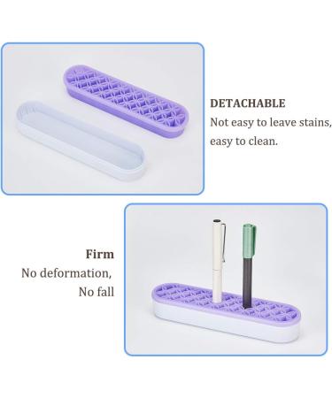 GORGECRAFT Silicone Makeup Brush Holder Organizer - Purple | Multipurpose Cosmetic Storage Box for Sewing Craft Tools - Buy Online on GoSupps.com