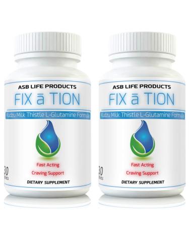 Anti-Alcohol (2pk) Alcohol Support Supplement. 10X Craving Support Kudzu Milk Thistle L Glutamine B Vitamins Folic Acid Fastest Absorption Liver Cleanse