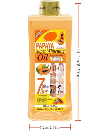 Papaya Super Whitening Oil 7 Days 2025 Papaya Oil for Dark Skin Papaya Oil for Skin Super Whitening Papaya Oil Repairing Body (1) - Buy Online on GoSupps.com
