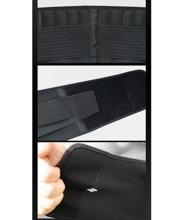 Men's Black Back Support Waist Belts - Lumbar Decompression & Pain Relief | Medium Size Sport Body Shaper - Buy Online on GoSupps.com