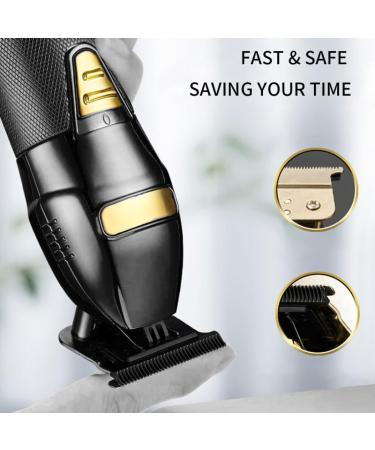 Hair Clippers USB Rechargeable Electric Beard Trimmer Barbers Hair Grooming Kit Black - Buy Online on GoSupps.com