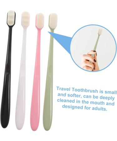 Beaupretty Soft Toothbrush Set - Extra Soft Natural Bristles for Adults & Kids | 4-Piece Travel Pack - Buy Online on GoSupps.com