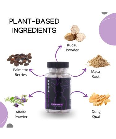 Breast Maxx Natural Breast Enhancement Pills for Men and Women - 60 Pills - Female Growth Hormones - Promotes Breast Growth - Buy Online on GoSupps.com