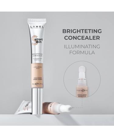 LAMEL Smartskin Brightening Concealer with Hyaluronic Acid | Moisturizing Vegan Formula, Light Beige 5 fl.oz - Buy Online on GoSupps.com