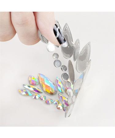 Self-Adhesive Face Gems - 6 Sets Rhinestone Stickers for Festivals and Rave Outfits - Buy Online on GoSupps.com