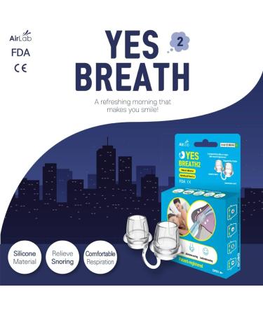 YES BREATH2 Anti Snoring Nose Clip - Stop Snoring Solution for Men and Women - 4 Count Pack (S M L XL) - Better Sleep Guaranteed! (Adult Size) - Buy Online on GoSupps.com
