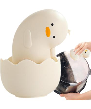 Dish Scrub Brush - Duck Shape Cleaning Ball | Washing Brush for Kitchen and Household Kitchen Scrub Brush for Cleaning Dish Pot Sink Stove White - Buy Online on GoSupps.com