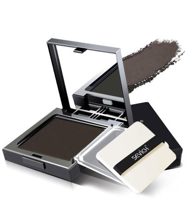 Hair base powder powder base powder for hair sealing gray hair covering and repairing the roots hair powder volume hair concealer for women and men 12g (dark brown)