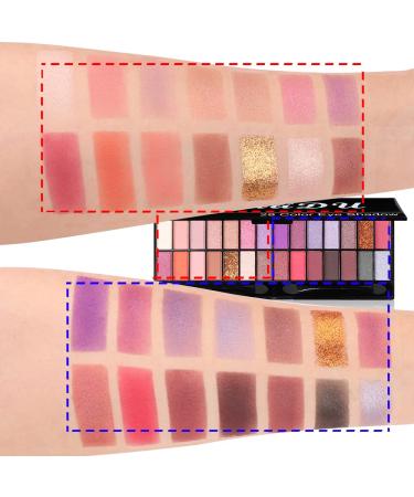 FAEYLI 28 Color Matte Glitter Eyeshadow Palette - Long Lasting & Waterproof - Buy Online on GoSupps.com