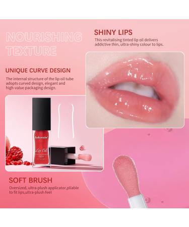 Buy Nourishing Glow Lip Oil - Vegan Tinted Lip Oil in Clear Jam & Pink | Moisturizing High-Shine Finish for Dry Lips - International Shipping Available - Buy Online on GoSupps.com