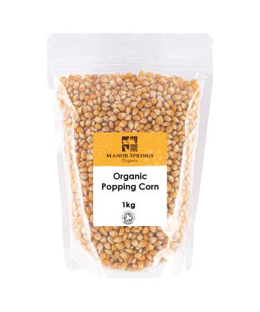 Organic Popping Corn 1kg by Manor Springs Organic