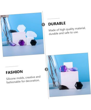 STOBOK 12 Pcs Pendant Mold Silicone Molds Keychain Pendant Epoxy Mold Jewel Silicone Mold Accessories Gem Whitex3pcs 5.5X3CMx3pcs - Buy Online on GoSupps.com