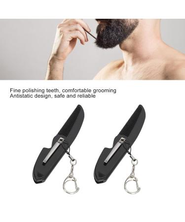 Shop Foldable Beard Combs & Mirror Set for Men | Antistatic Beard Care Brush - International Shipping Available - Buy Online on GoSupps.com