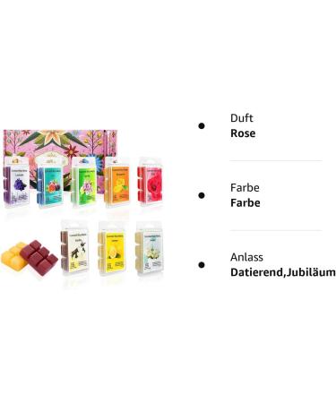 Juehu 8-Piece Aromatherapy Wax Melts - Scented Fragrance Cubes for Stress Relief & Relaxation | Perfect Gift for Mother's Day Birthdays & Christmas - Buy Online on GoSupps.com