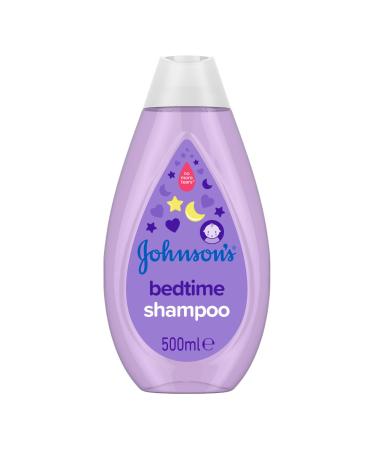Johnson's Baby Bedtime Shampoo - Leaves Hair Soft and Shiny - Enriched with Soothing Natural Calm Essences - Designed for Delicate Skin and Hair 500 ml