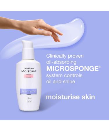 Neutrogena Oil-Free Moisture Glycerin Face & Neck Cream 4 fl. oz - Lightweight, Oil-Absorbing, Matte Finish Moisturizer - Buy Online on GoSupps.com