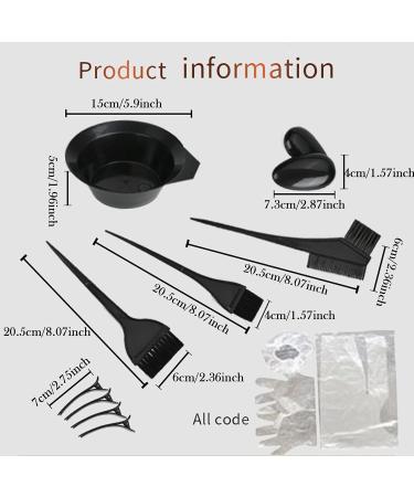 BAQI 26-Part Hair Dye Set - Complete DIY Salon Kit with Brush Bowl Gloves & Ear Protection for Hair Dyeing & Bleaching - Buy Online on GoSupps.com