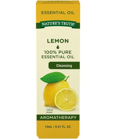 Buy Nature's Truth Lemon Essential Oil - 100% Pure & Natural - 0.51 Fl Oz - International Shipping Available - Buy Online on GoSupps.com