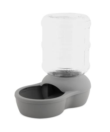 PETMATE Replendish Gravity Waterer with Microban for Cats and Dogs Extra -Small Gray