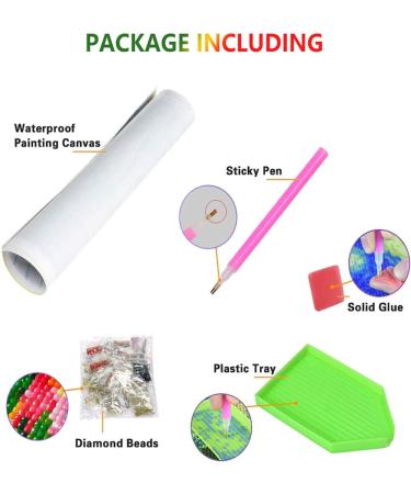 Diymood DIY 5D Diamond Painting Kit Basketball for Adults - Flame Full Drill Round Canvas Crafts - Crystal Embroidery Mosaic Picture - Home Wall Decor Gift - 12x16 inch - Buy Online on GoSupps.com