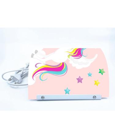 Creadesign WA-1034-02 Unicorn Pink Children's Room Wall Lamp - Personalized Night Light (E14 22x22.5x8.5 cm) | International Shipping Available - Buy Online on GoSupps.com