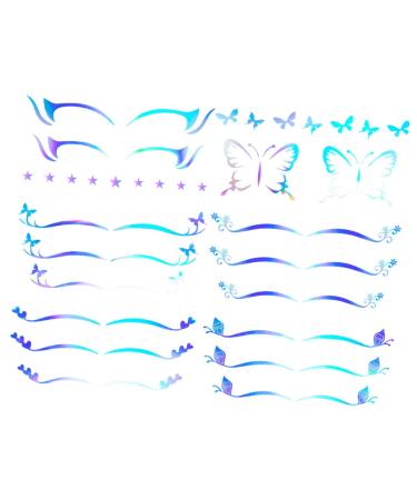 minkissy minkissy 6 Sheets Eyeshadow Stickers Glue Makeup Stickers Eyeliner Decals