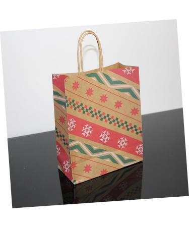 KOMBIUDA 12 Pcs Christmas Party Bag Christmas Print Kraft Bags Holiday Paper Gift Bags Christmas Bags Paper Packaging Bags Printed Paper Bag Christmas Tote Bags Candy Bag Printing - Buy Online on GoSupps.com