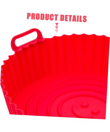 KICHOUSE Air Fryer Pan Silicone Baking Pans Fryer Basket with Handle Convenient Silicone Pot Potholder Fried - Buy Online on GoSupps.com