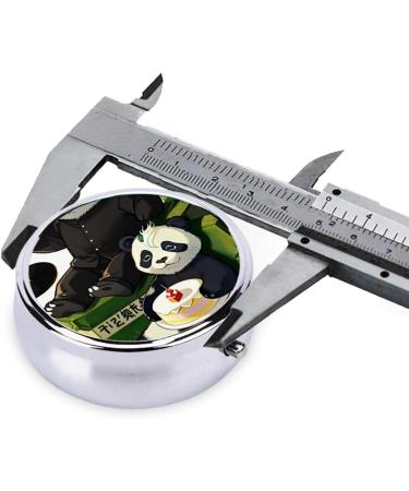 Portable Panda Father and Son Round Pill Box | 3 Compartment Organizer for Travel | Best Travel Pill Case - Buy Online on GoSupps.com