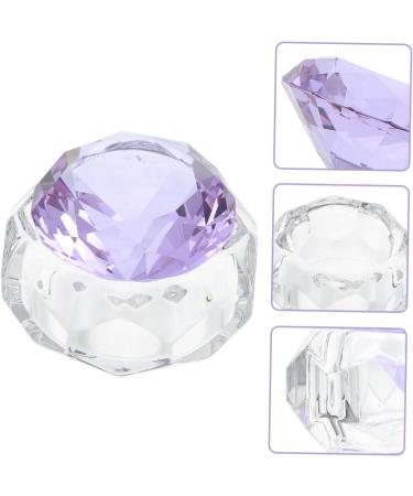  FOMIYES FOMIYES Transparent Nail Art Crystal Cup Lidded Manicure Cup Liquid Powder Mixing Cup - Buy Online on GoSupps.com