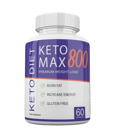 ADVANCED LIFE SCIENCE Keto MAX 800 - Premium Weight Loss - Burn Fat - Increase Energy - Gluten Free - 30 Day Supply