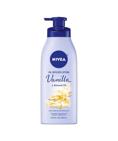 NIVEA Lotion Oil-Infused Vanilla/Almond Oil 16.9 Ounce Pump (500ml)