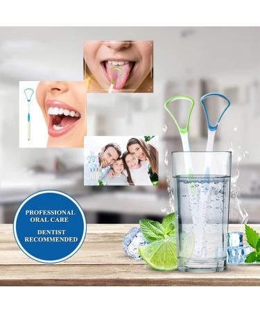 PLABBDPL Tongue Scraper Set - 4 Colorful Tongue Cleaners for Adults | Best Oral Hygiene Tool for Fresh Breath - Buy Online on GoSupps.com