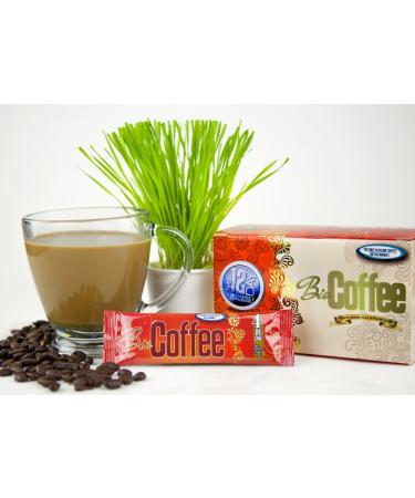 Bio Coffee- NEW! - First Organic Instant Non-dairy Alkaline Coffee (12 Sachet Box)