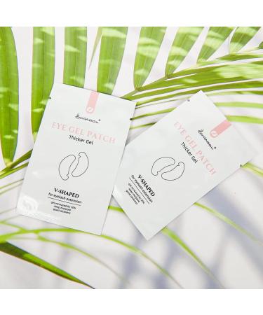 Lunamoon Eye Pads for Eyelash Extensions - 50 Pairs V-Pads for Lash Lifting & Gel Patch - Best Eyelash Extension Supplies (V-Pink) - Buy Online on GoSupps.com