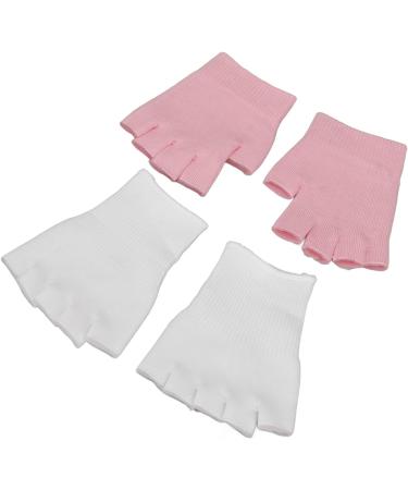 Qukaim Spa Fingerless Gloves Moisturizing Gel Fingerless Gloves and Open Toe Socks Set for Cracked Hands and Feet Spa Repair Kit. - Buy Online on GoSupps.com