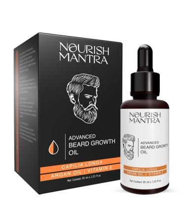 Generic SODEN - Advanced Beard Growth Oil | Made with Capilia Longa Argan Oil Vitamin E and Jojoba Oil | for Fuller Thicker and Healthier Beard Growth | Beard Oil For Men | 30 ml Black