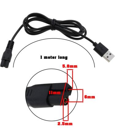 Emagtech 2-Pack 5V USB Charging Cable for Razors & Trimmers - Compatible with Brio Beardscape & Other Tools | International Shipping Available - Buy Online on GoSupps.com