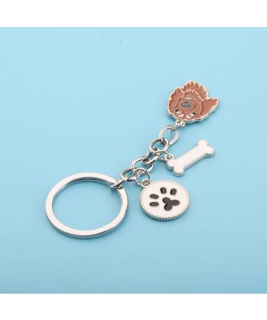 Ensianth Dog Keychain Gifts | Perfect Puppy Paw Print Keyring for Dog Lovers & Owners - Ideal Gift for Moms & Dads - Buy Online on GoSupps.com