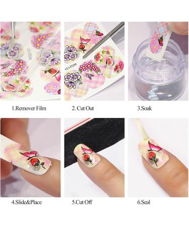 Manicure Adhesive Holographic DIY 3D Butterfly-shapeNail Decals Nail Art Nail Stickers - Buy Online on GoSupps.com