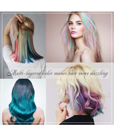 Hair Chalk Combs Kit for Kids - Non-Toxic Temporary Hair Color Cream Set with Gloves and Shawl - Easter and Cosplay DIY - 6 Colors - Buy Online on GoSupps.com