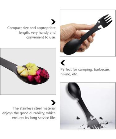 BESPORTBLE Hiking Tableware 5 1 Integrated and Fork Spoon Flatware Camping Forks Travel Utensils Small Tools Outdoor - Buy Online on GoSupps.com