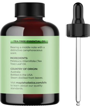 Premium Tea Tree Lavender Eucalyptus Hair & Skin Oils Set - 4 Fl Oz Each - Natural Hair Treatment Care - Buy Online on GoSupps.com