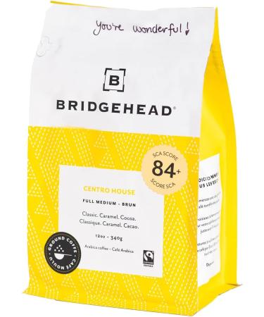 Bridgehead Coffee- Centro House- 6 pack | Full Medium Roast Coffee | Ground Coffee | 340 g - 12 oz each pack | Organic | Fairtrade | Sustainable | proudly Canadian Centro House 2.04 kg (Pack of 1) - Buy Online on GoSupps.com