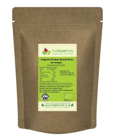 500g Organic Brazil Nuts Halves - Buy Online on GoSupps.com
