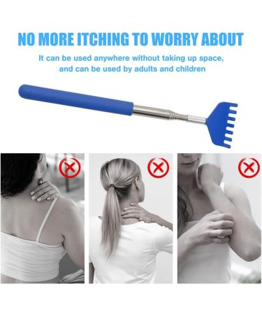 Buy Keboyoe Extendable Back Scratcher - 5 Pieces Stainless Steel Telescopic Handheld Scratchers Portable 20cm to 68cm for Home & Office - Buy Online on GoSupps.com