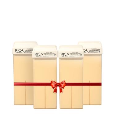 gmers Rica Wax Argan Roll-On Wax Kit (Set of 4 Refill Wax) 100 ML - Made in Italy